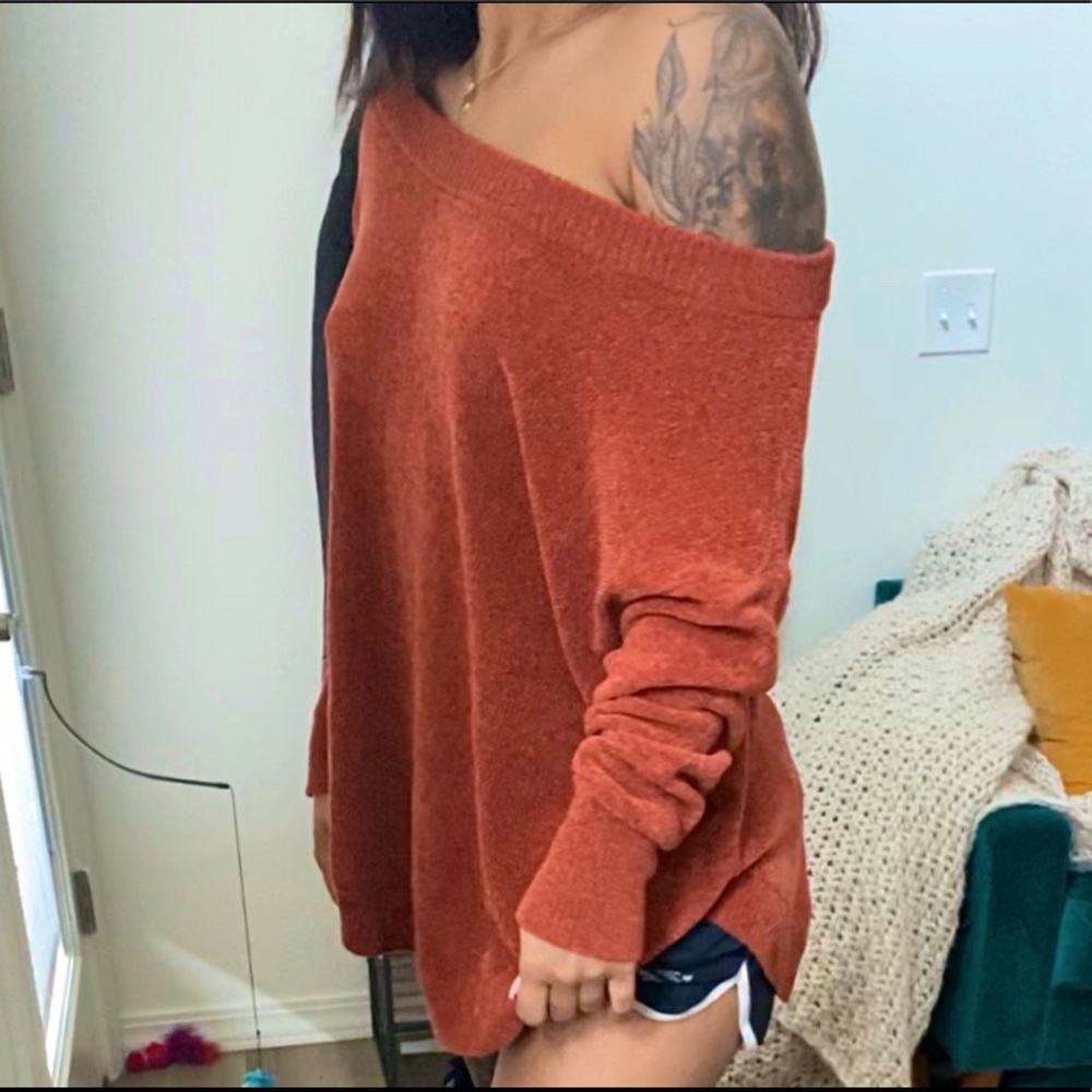 Chenille Off the Shoulder Sweater